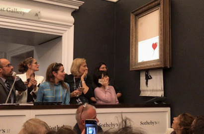 Actu ICART - Décryptage : Banksy détruit son oeuvre chez Sotheby's
