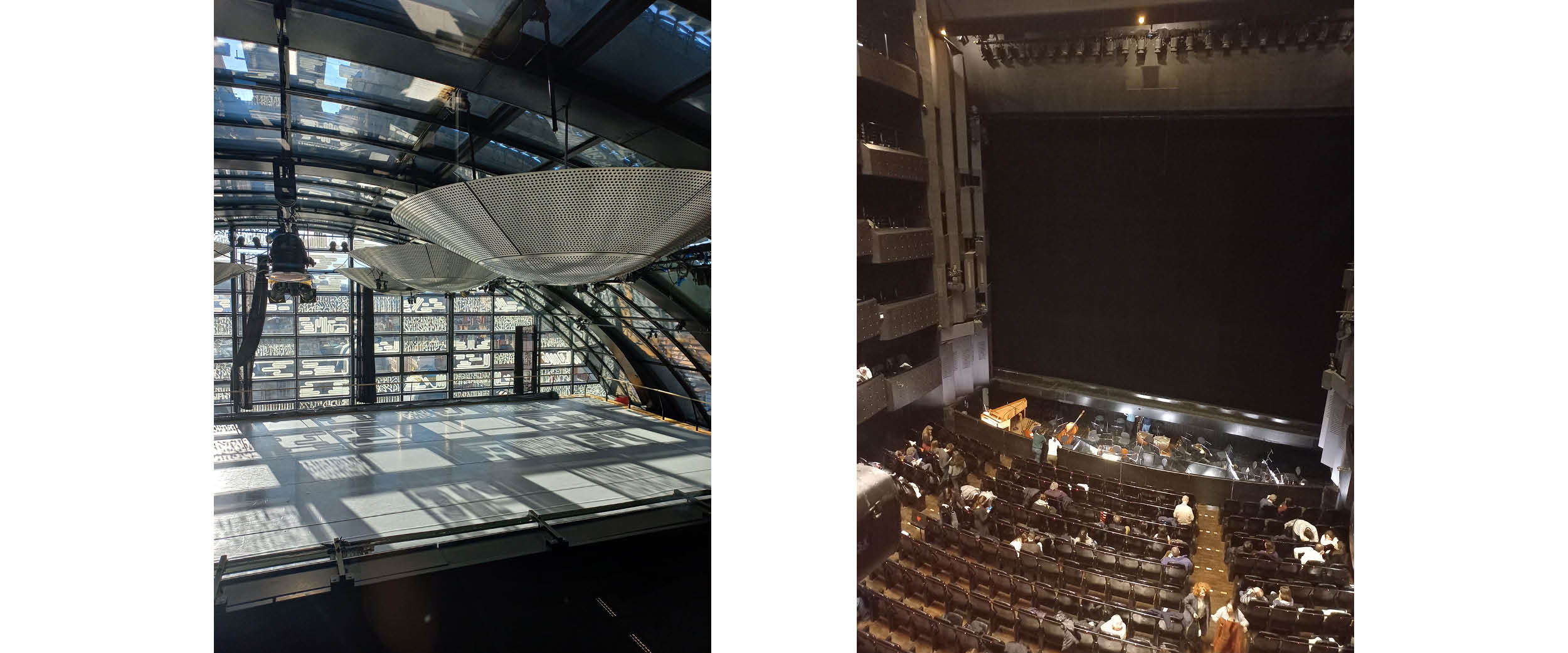 Grand studio du Ballet & la grande salle de l'Opéra de Lyon