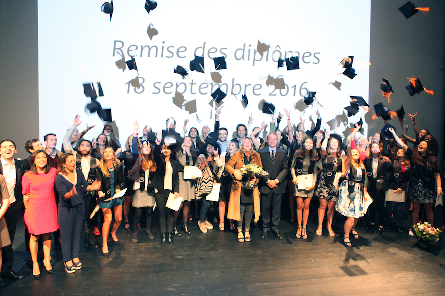 Félicitations aux nouveaux diplômés - promotion 2016 - de l'ICART Bordeaux l'école du management de la culture et du marché de l'art